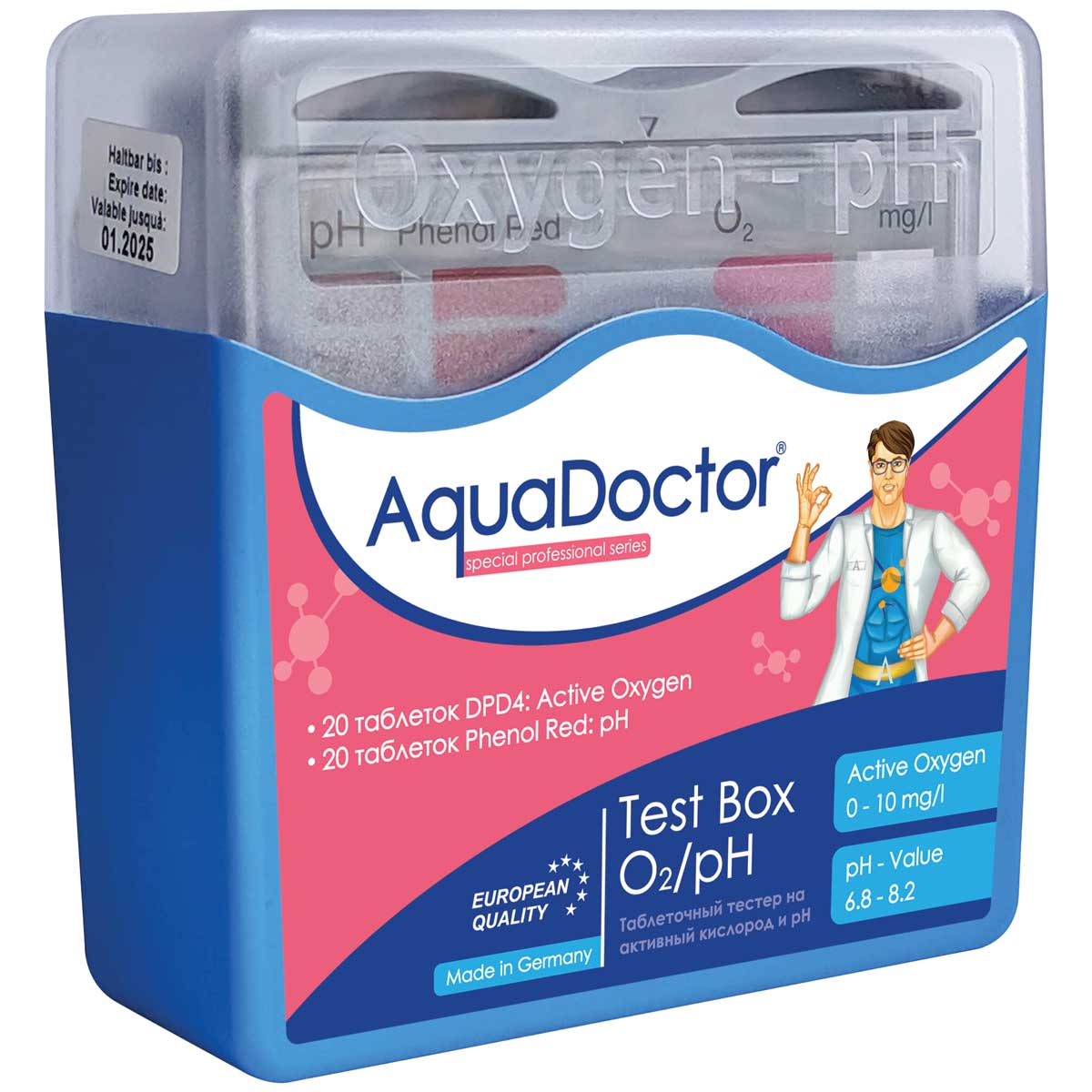Тестер AquaDoctor Test Box O2/pH — изображение 2