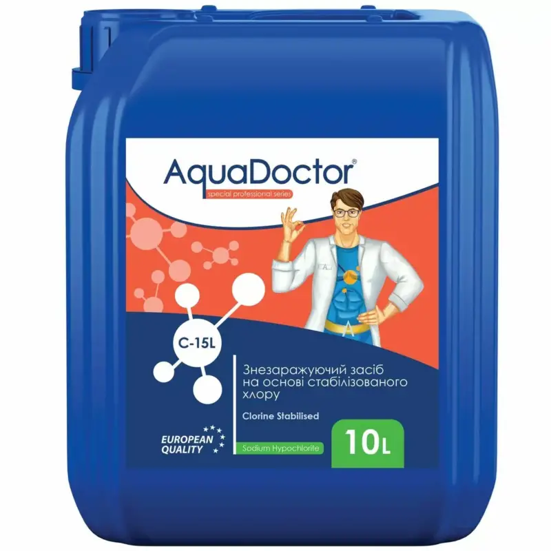 Гіпохлорит натрію для басейна AquaDoctor C-15L - каністра 20 л