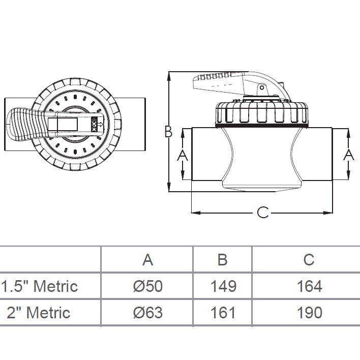 Кран Emaux V40-2 (E) двопозиційний 50 мм