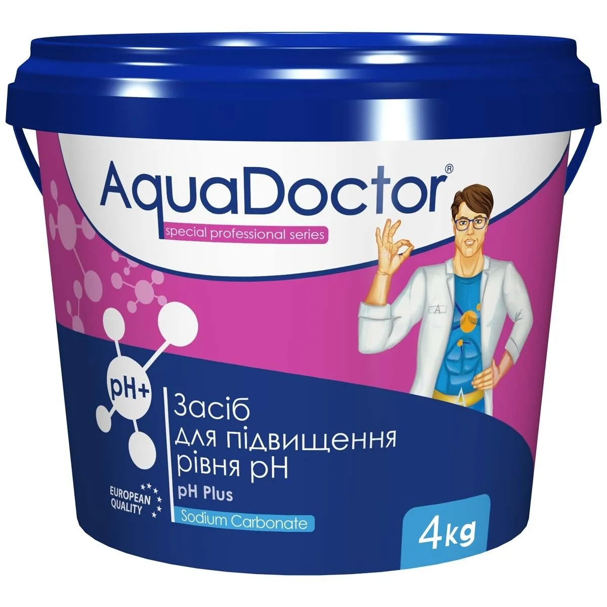 AquaDoctor pH Plus — засіб для підвищення рівня pH у басейні, 4 кг