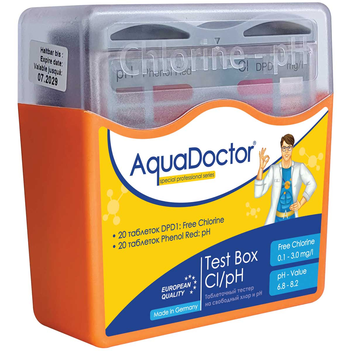 Тестер AquaDoctor Test Box Cl/pH - Зображення 2
