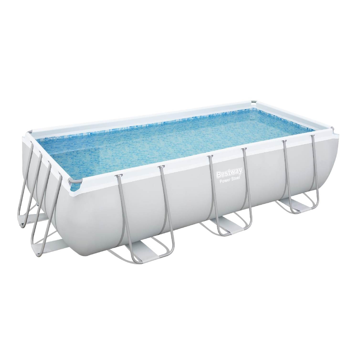 Каркасний прямокутний басейн Bestway 56441 (404х201х100 см) з картриджним фільтром та драбиною - Зображення 4