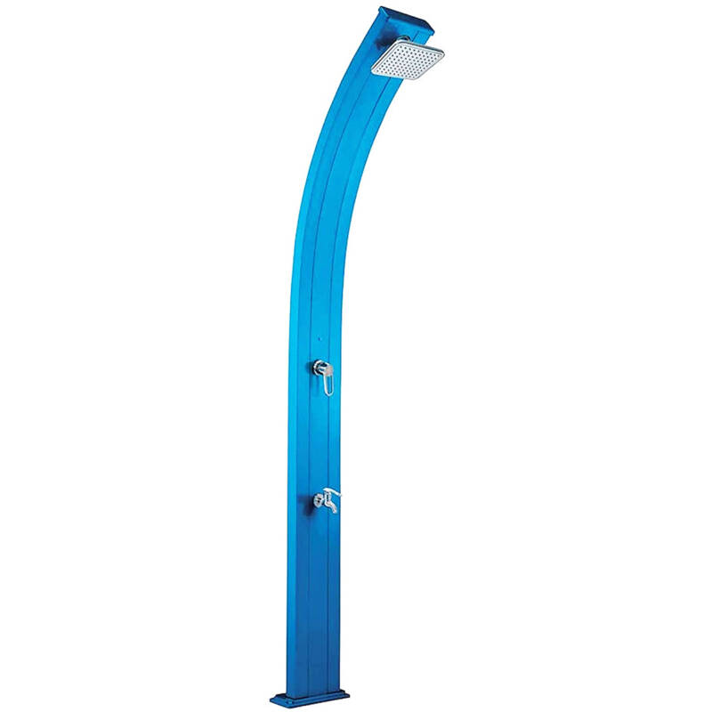 Душ сонячний для басейну Aquaviva Spring з мийкою для ніг, блакитний DS-A122BL, 30 л