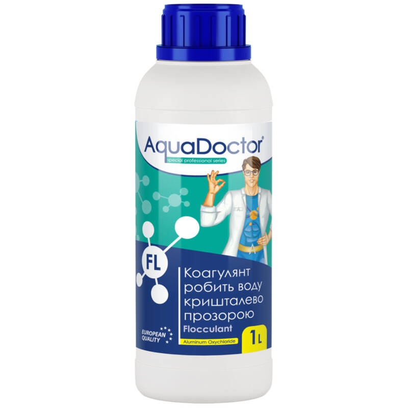 Рідкий коагулюючий засіб для басейну AquaDoctor FL 1л