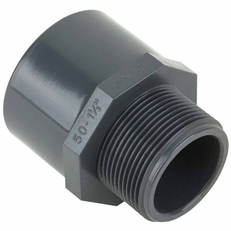 Муфта ПВХ Kripsol TRM30 40.C редукційна, із зовнішньою різьбою  d40-50х1-1/4"