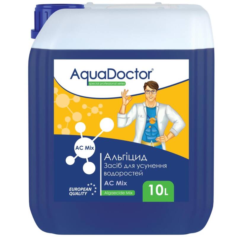 Альгіцид проти водоростей та зелені в басейні - AquaDoctor AC Mix (10 л)