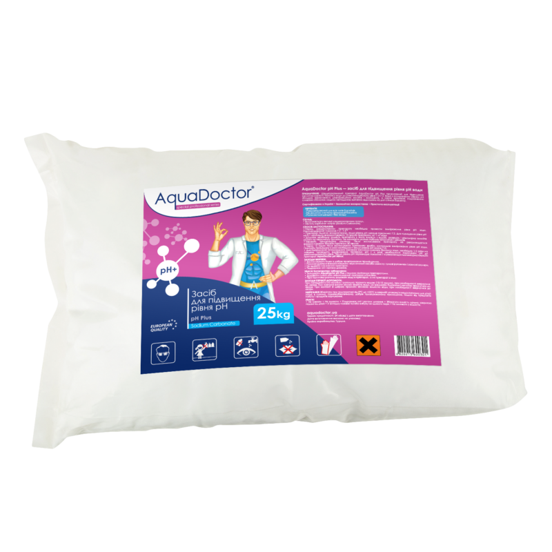 AquaDoctor pH Plus — засіб для підвищення рівня pH у басейні, 25 кг