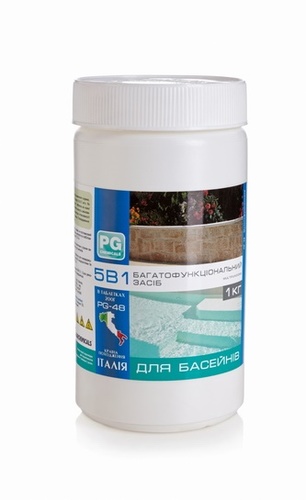 Barchemicals Multifunzione 5в1 1 кг — багатофункціональні таблетки хлору для басейну