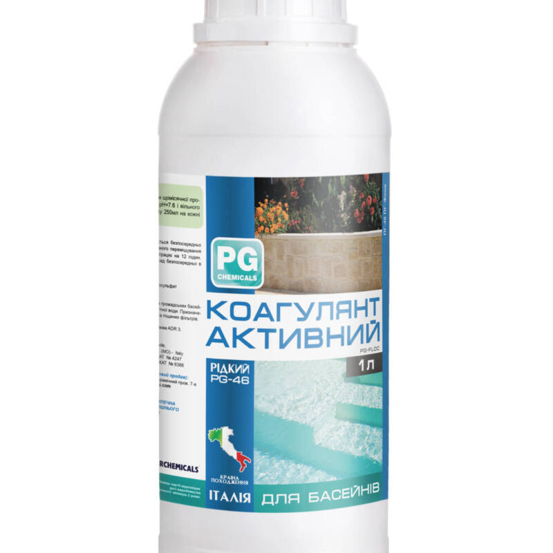 Barchemicals PG-46 — активний коагулянт для басейну, 1 л (Італія)