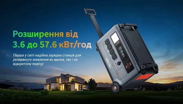 Портативна зарядна станція Blackview OSCAL PowerMax 3600 Вт - Зображення 2