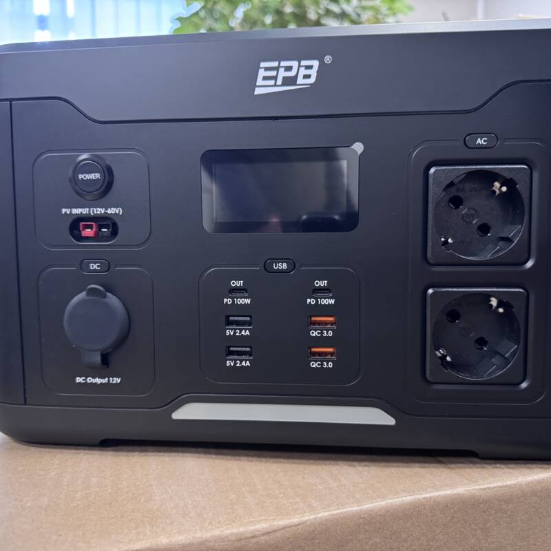 Зарядна станція EPB PEP-S1000 — 1000 Вт, портативна електростанція 1 кВт/год