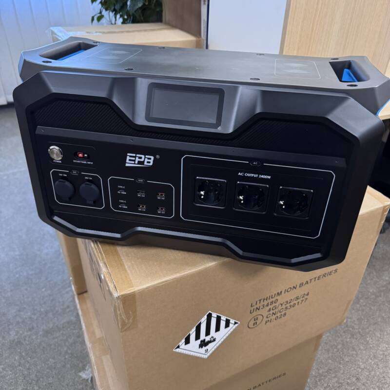 Зарядна станція EPB PEP-S2400 — 2400 Вт, портативна електростанція 2.4 кВт/год, пік 4 кВт