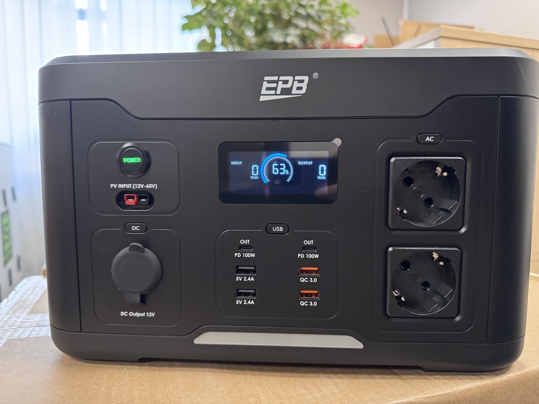 Зарядна станція EPB PEP-S1000 — 1000 Вт, портативна електростанція 1 кВт/год - Зображення 2